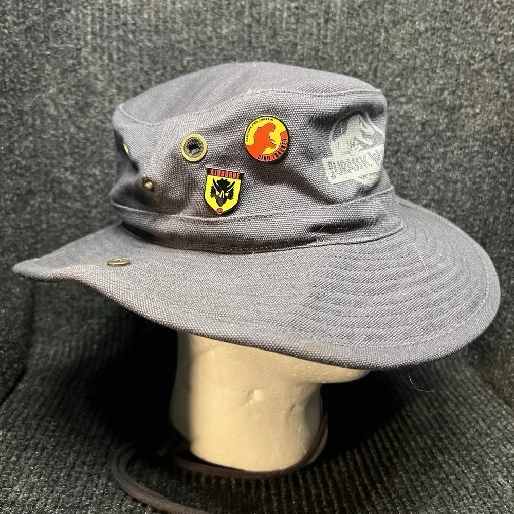 Universal Studios Park Jurassic World Outlander Safari Bucket Adult Hat Pins Y2K